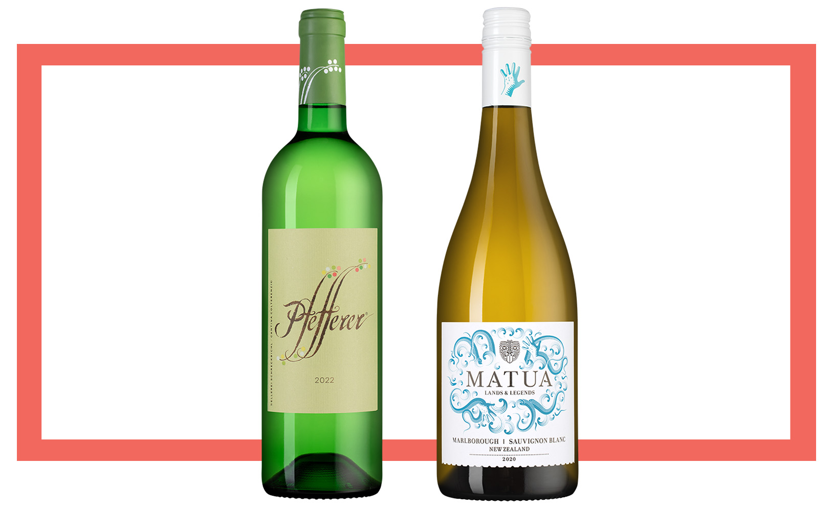 Слева направо: Pfefferer Colterenzio; Matua Sauvignon Blanc