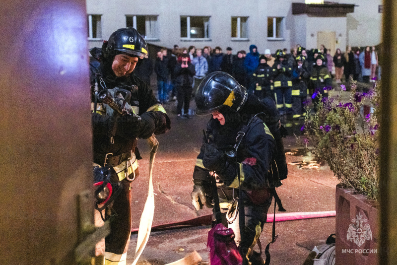 В Свято-Тихоновском гуманитарном университете прошли совместные пожарно-тактические учения