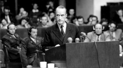Германский промышленник Альфрид Крупп на судебном процессе, 30 июня 1948 года