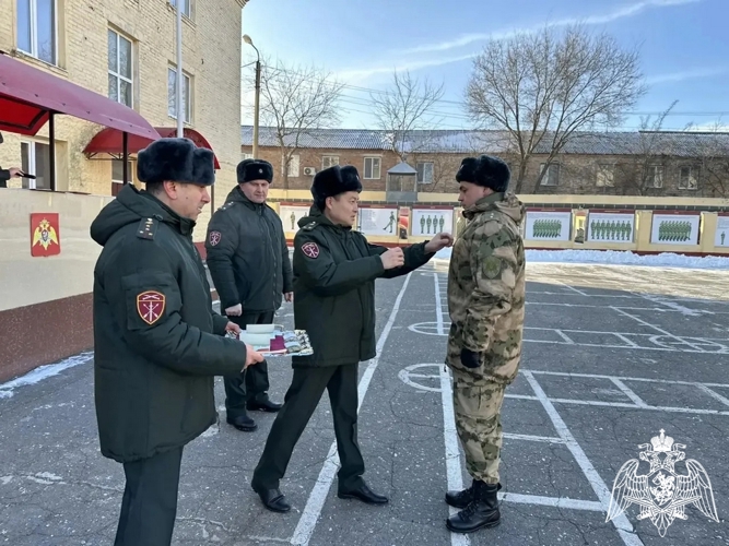Кизлярский батальон махачкалинского соединения Росгвардии отметил годовщину образования