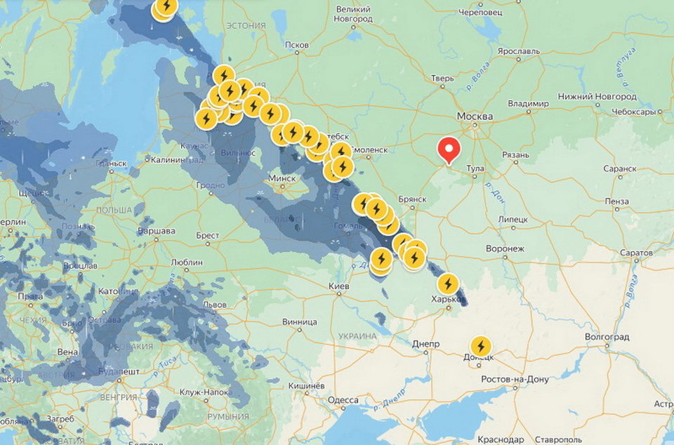 Погода в калуге интерактивная карта