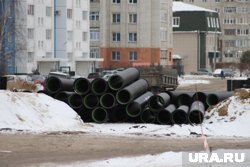 Ремонт на трассе водоснабжения начали еще до выпадения снега (фото из архива)