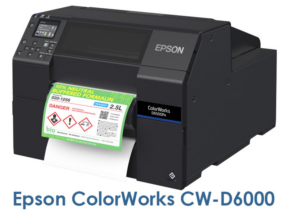 Обновление линейки принтеров Epson ColorWorks CW-D6000 с водными чернилами для печати этикеток
