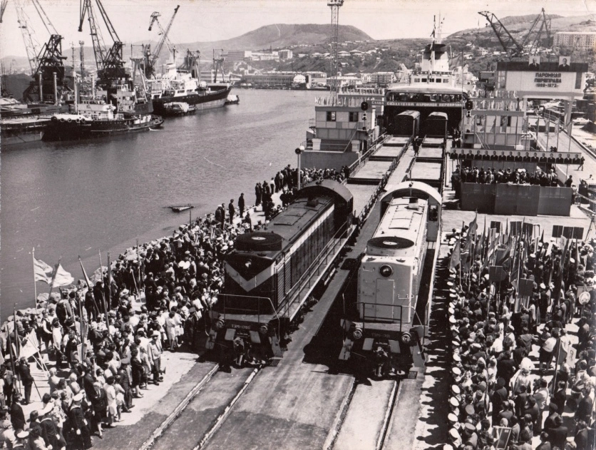 Железная дорога, Сахалин 1970-е годы prosakhalin.info