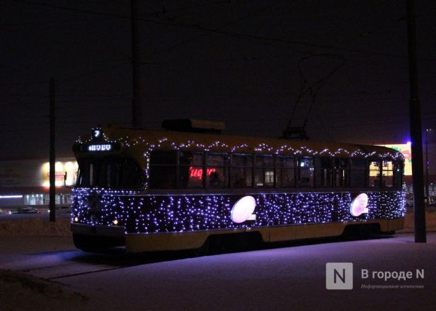 График новогоднего трамвая в нижнем новгороде