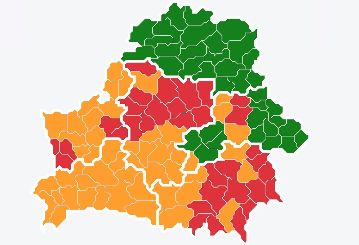 Карта запретов лесов в беларуси