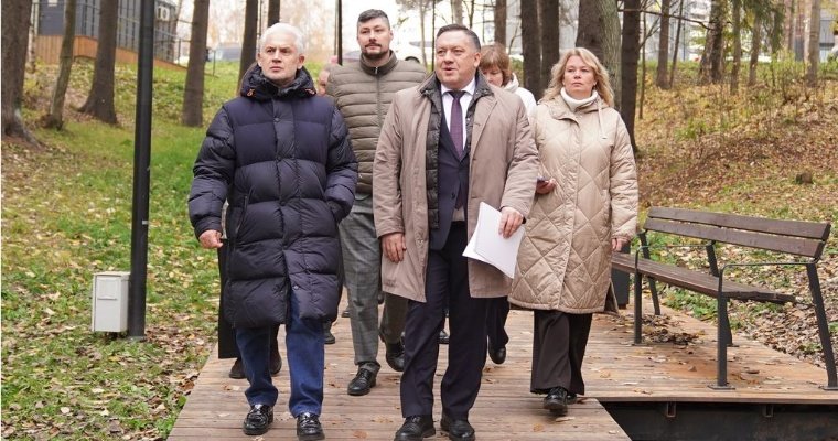 Делегация правительства России проверила ход работ на флагманских объектах инфраструктуры в Удмуртии