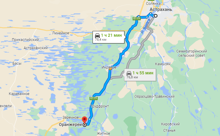 Схема маршрутов астрахани