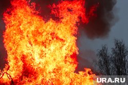 Пожар уже локализован на площади 400 квадратных метров