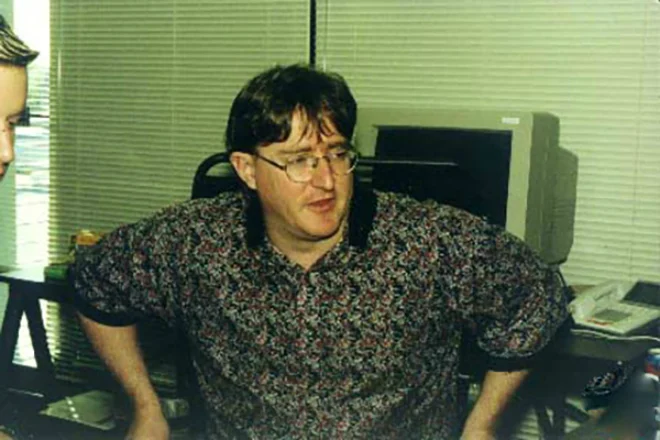 Одно из&nbsp;самых давних фото Гейба Ньюэлла&nbsp;— в&nbsp;первые годы существования Valve.