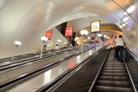 Санкт-Петербург, метро, Адмиралтейская, эскалатор