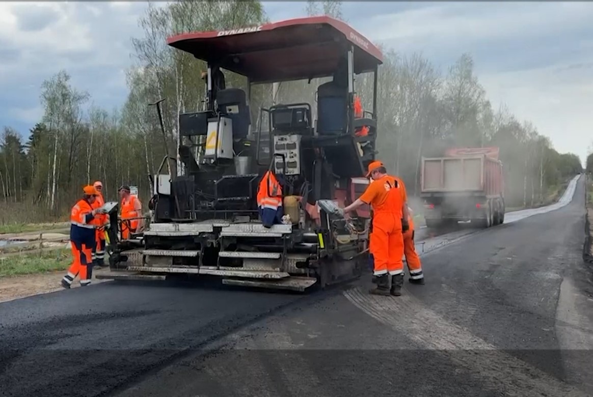 В Александровском округе приступили к ремонту дороги, которая связывает деревню Таратино с федеральной трассой