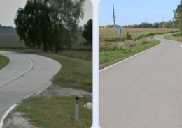 В Дмитриевском районе Курской области отремонтировали дорогу - подъезд к федеральной трассе