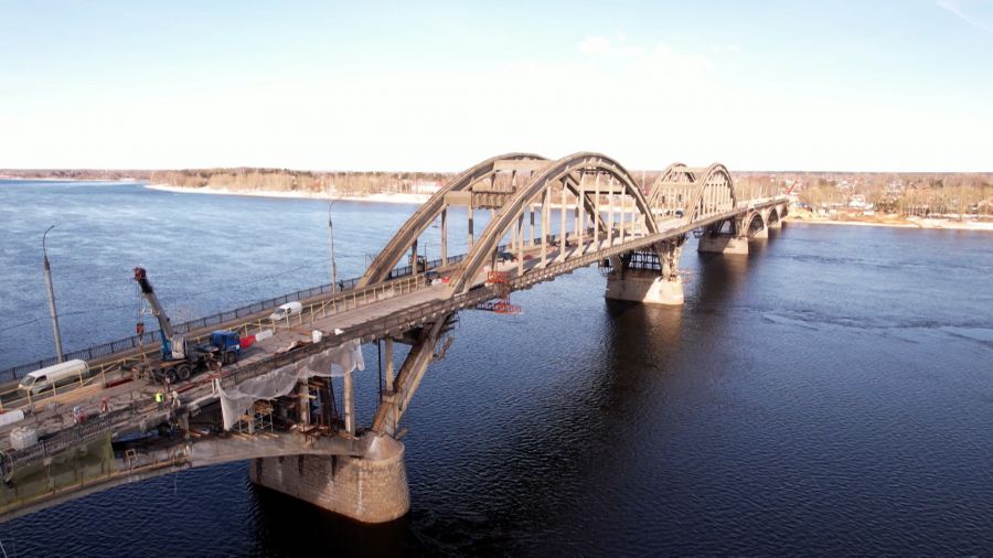 Волжский мост в Рыбинске закроют на десять ночных смен