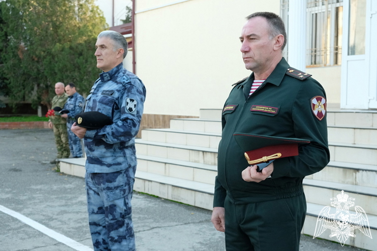 В Дагестане росгвардейцы почтили память погибших боевых товарищей