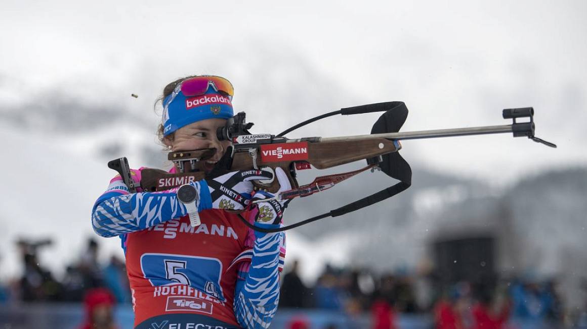 Чемпионат России биатлон женщины Екатерина Юрлова