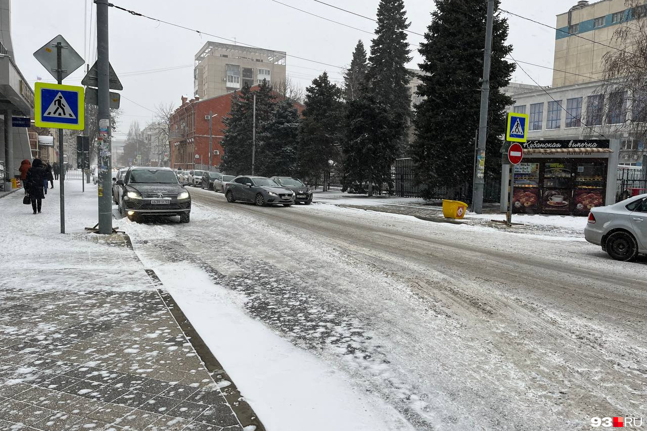 Гололед в краснодаре сегодня