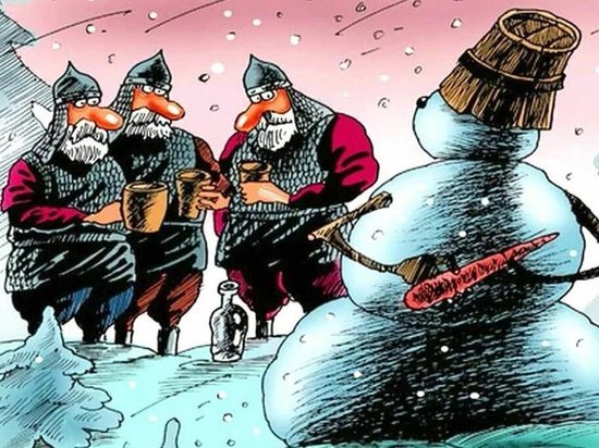Алексей Меринов лечит новогоднее похмелье саратовцев своими карикатурами