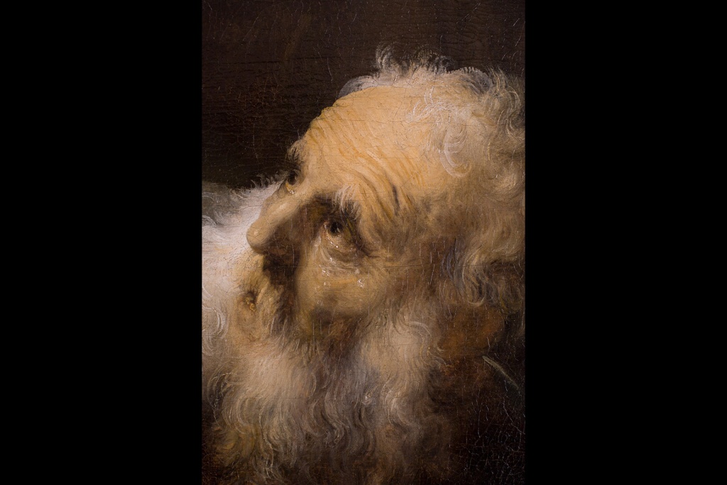 Жертвоприношение Авраама (фрагмент после реставрации).