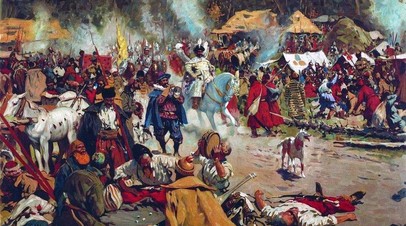 «В Смутное время», художник Сергей Иванов, 1908 год