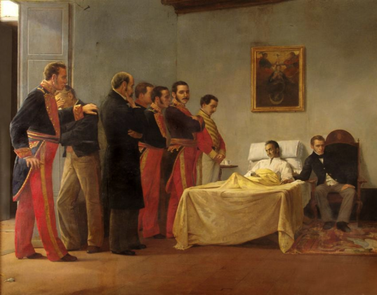 Антониа Торо. Смерть Боливара. 1889