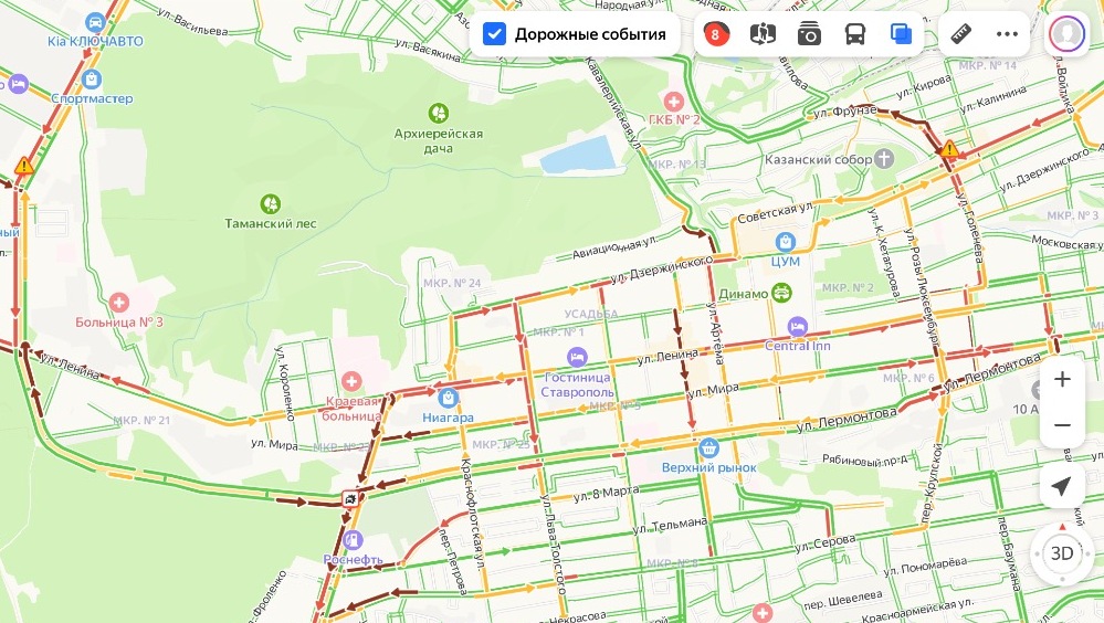 Карта ставропольская улица москва