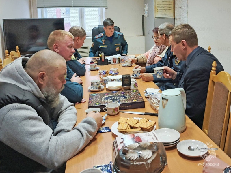 Председатель Поволжского совета ветеранов пожарных и спасателей провел 