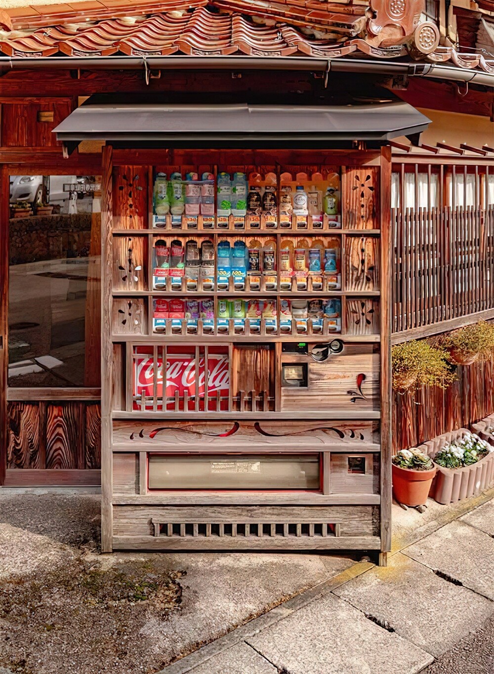15. Торговые автоматы в исторических местах оформляют так, чтобы они вписывались в архитектурный ансамбль