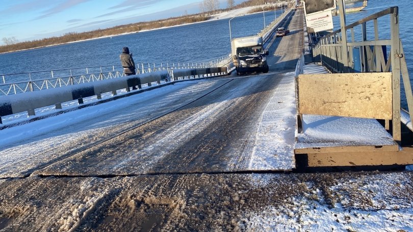 В Башкирии мост не обработали антигололедным материалом