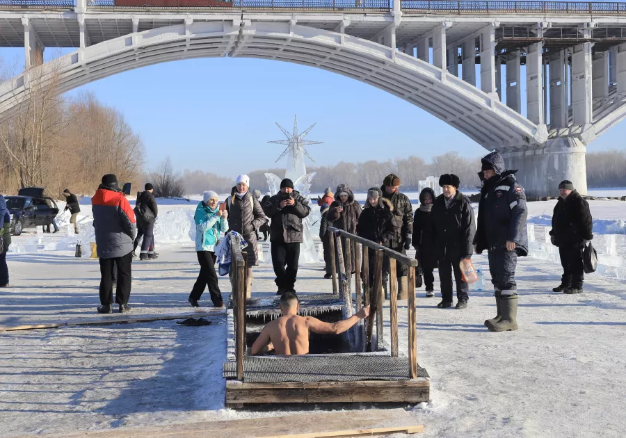 Крестный ход 2024 год. Крещение. 