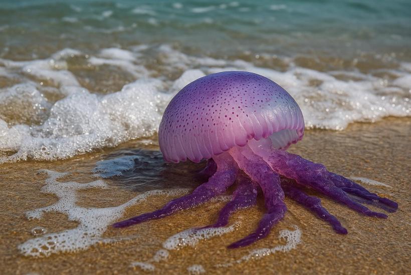 Фиолетовая медуза
