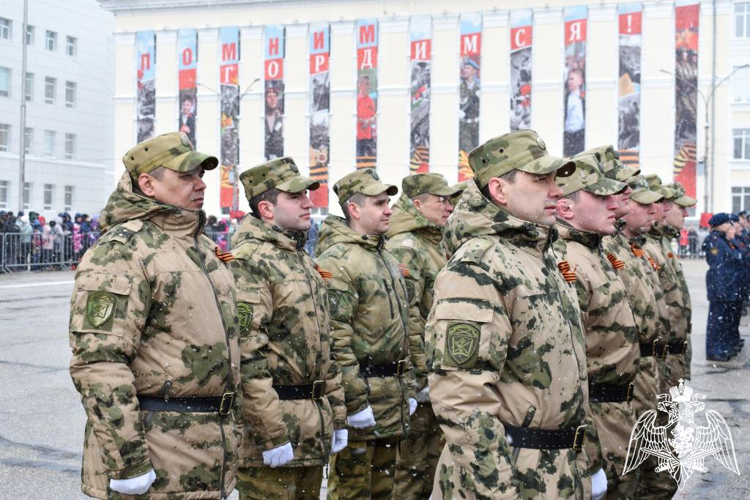 В Сыктывкаре росгвардейцы приняли участие в праздновании Дня Победы
