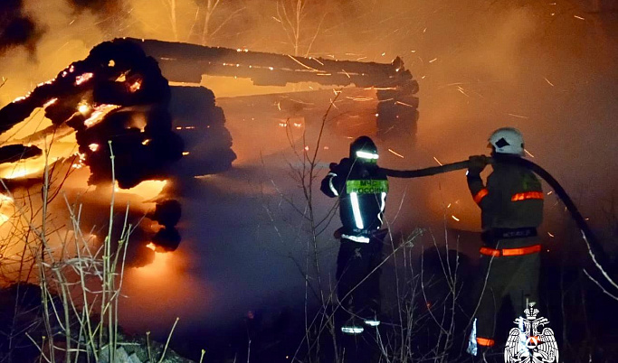  Пожар в Тверской области унес жизнь мужчины