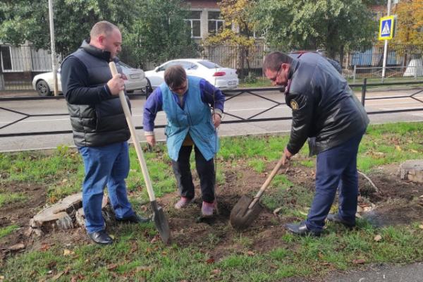 Начальник ИК-3 принял участие в акции по посадке деревьев