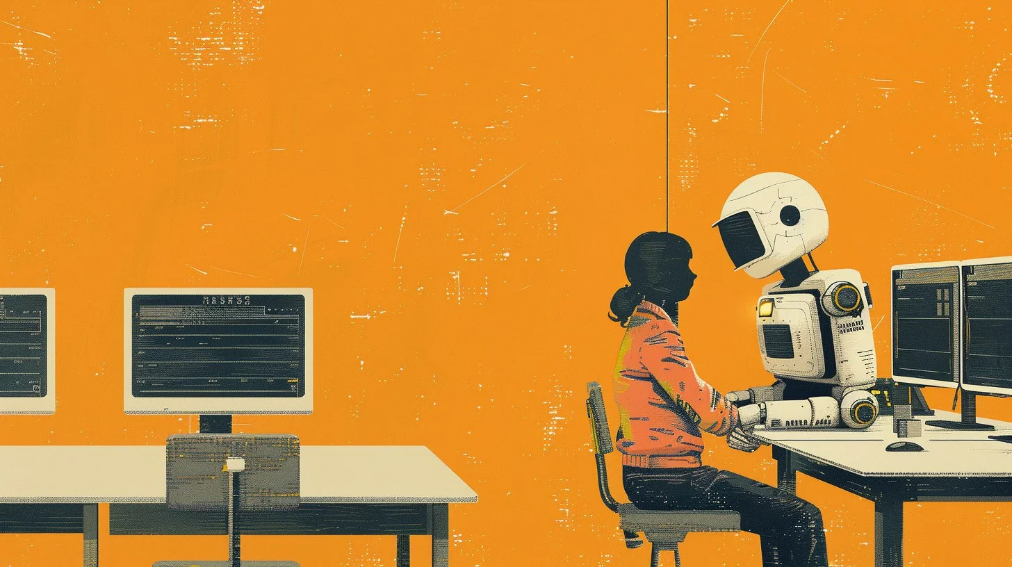 робот и человек