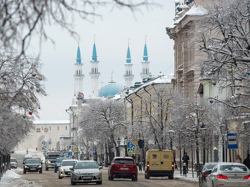 Снег в казани сегодня фото