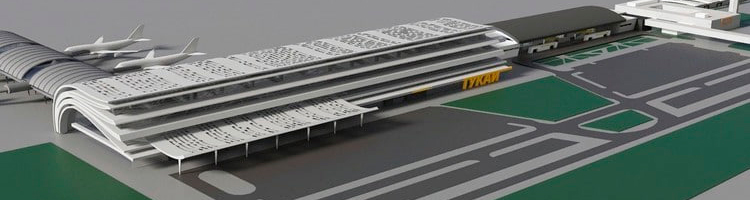 Первый вариант архитектурного решения нового терминала