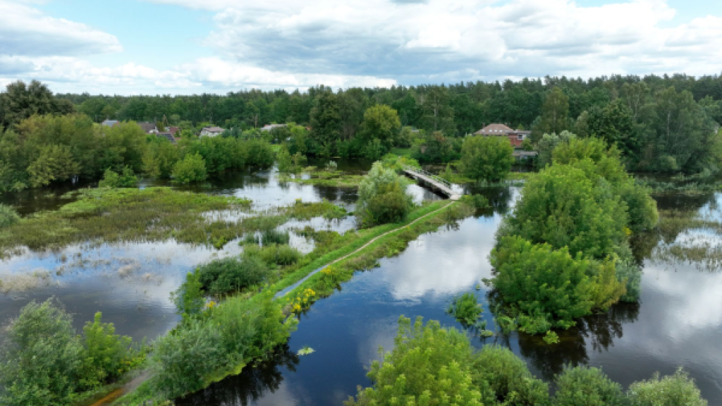 Уровень воды в реках Земгале падает