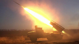 В репортаже Первого канала боевая работа расчета РСЗО «Град» на Красноармейском направлении