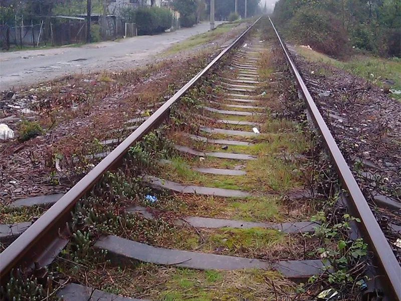 Участок железной дороги размыло в Абхазии