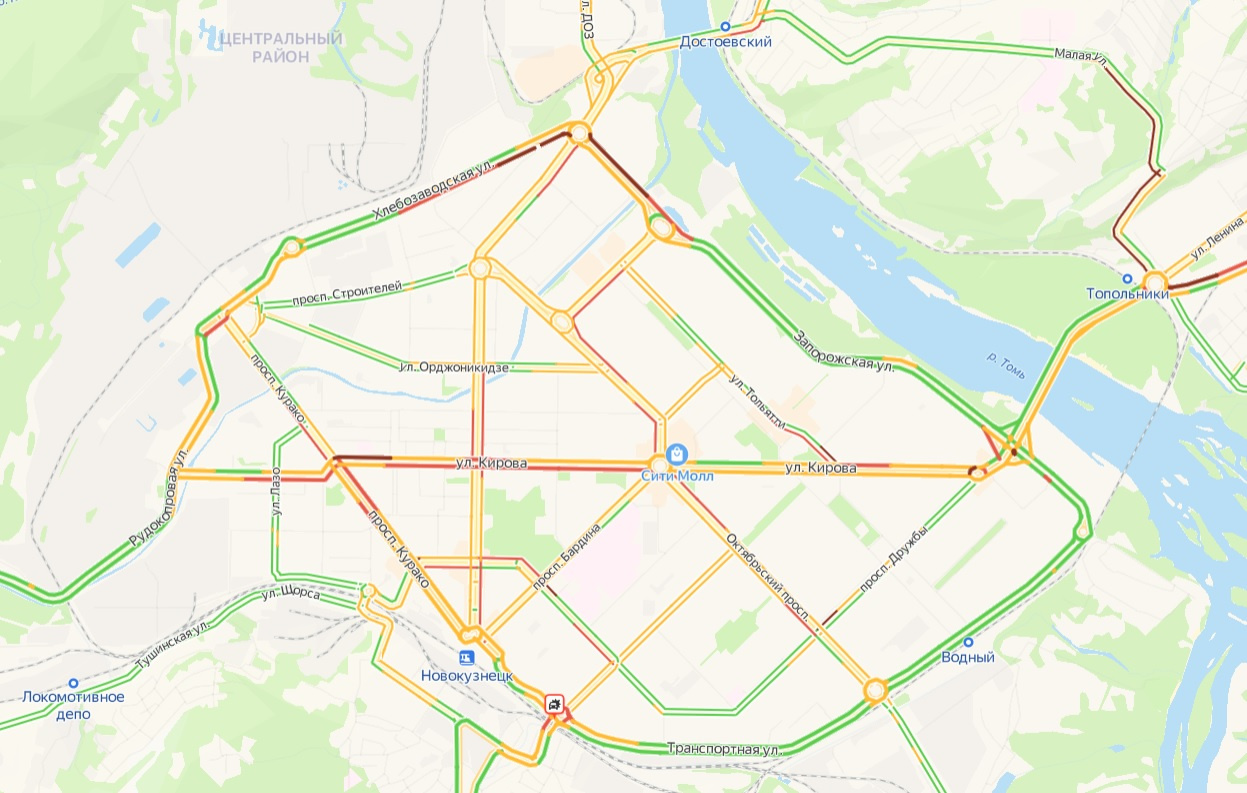 Карта движения транспорта в реальном времени новосибирск