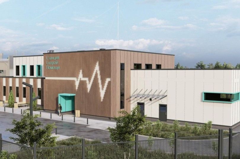 Здание станции скорой помощи с 3D-кардиограммой на фасаде построят в Ленинском округе Московской области
