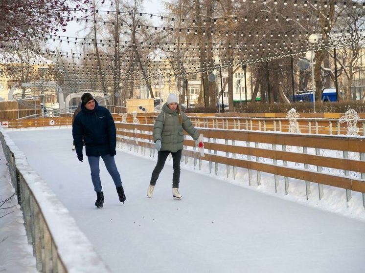 В парке Челябинска в ноябре начнут установку нового большого катка