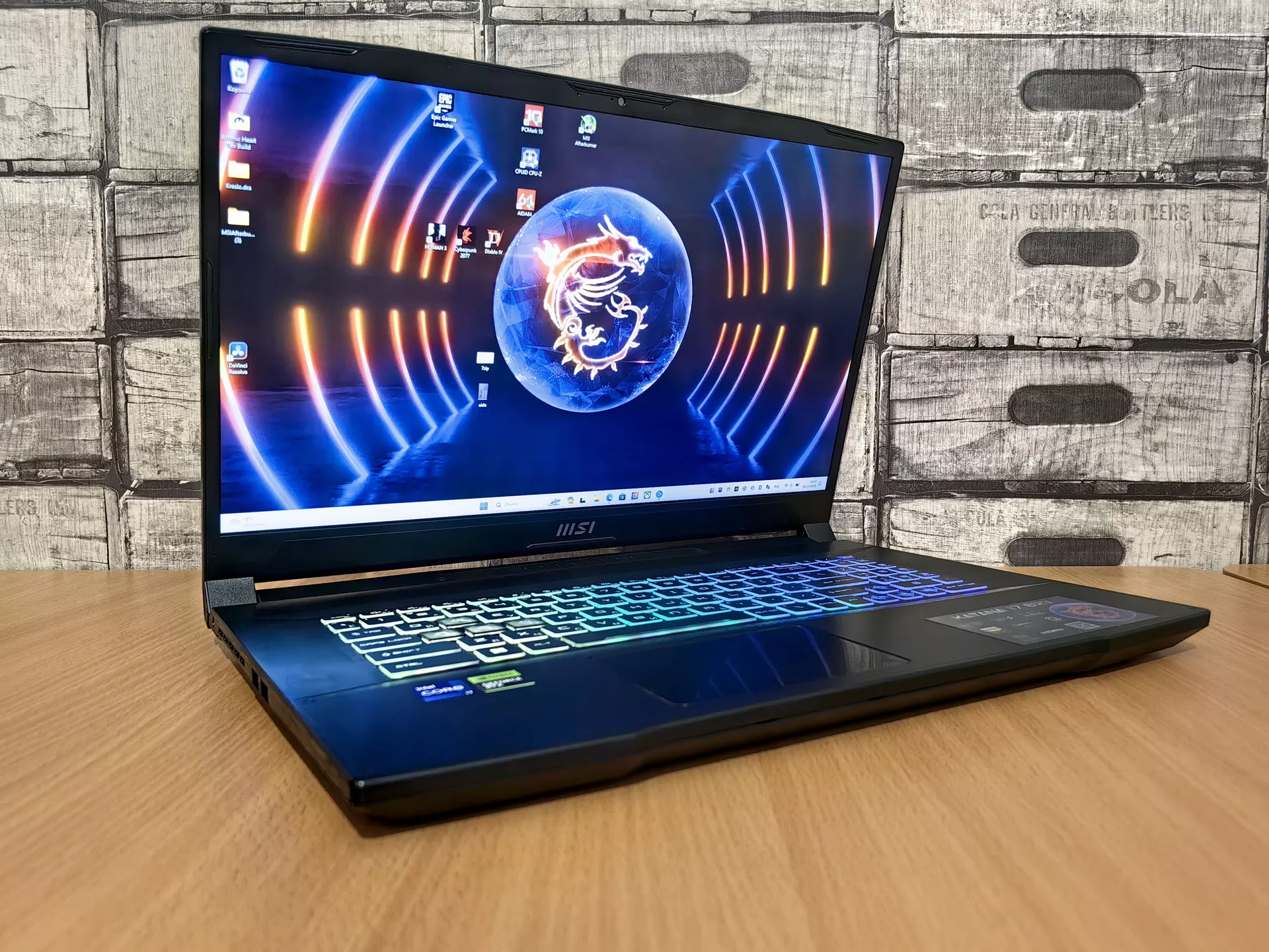 Обзор игрового ноутбука MSI Katana 17 B12VGK-274RU