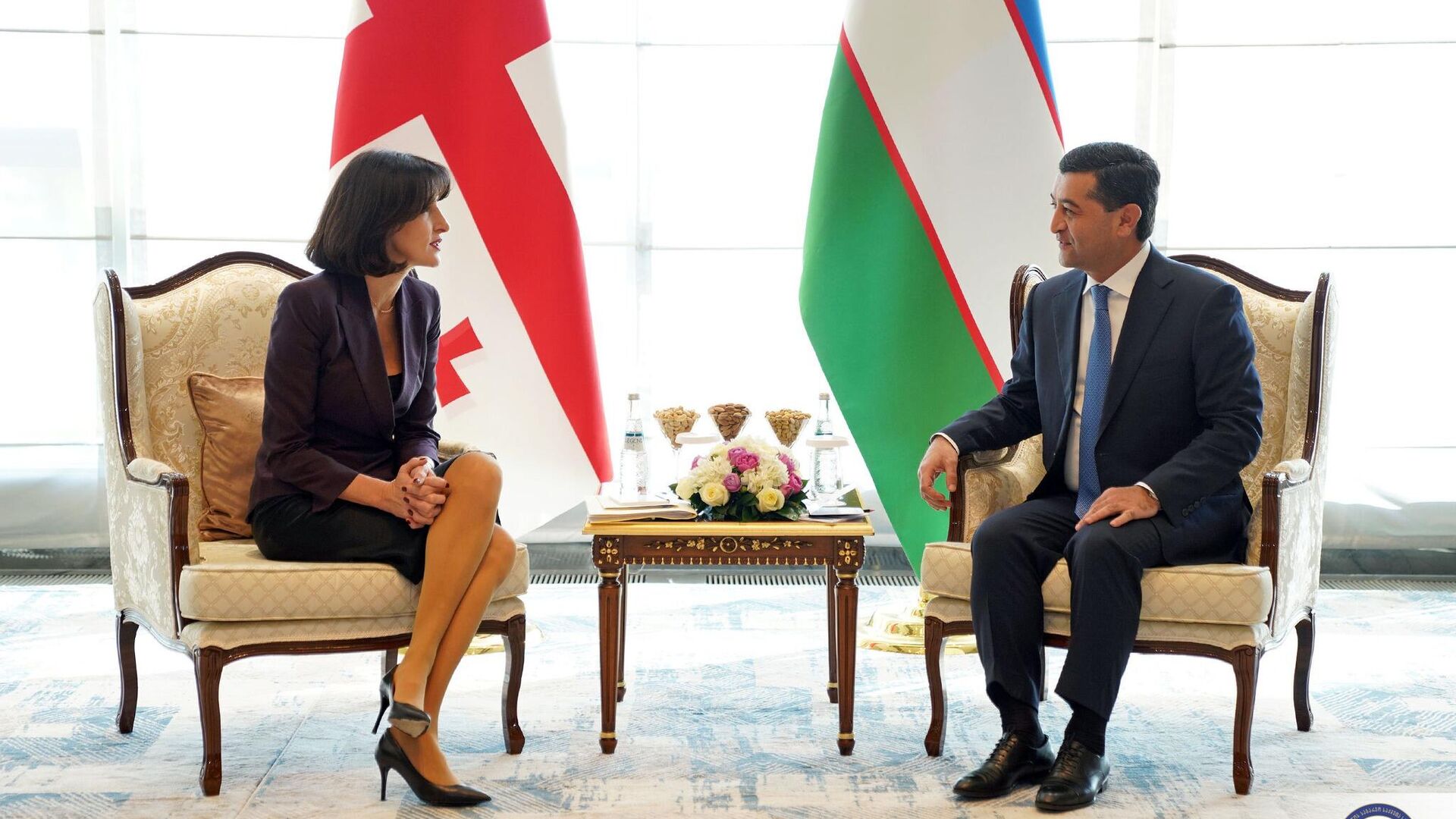 Встречи министра иностранных дел Грузии Маки Бочоришвили с ее узбекским коллегой Бахтиером Саидовым, Самарканде - Sputnik Грузия, 1920, 29.10.2025