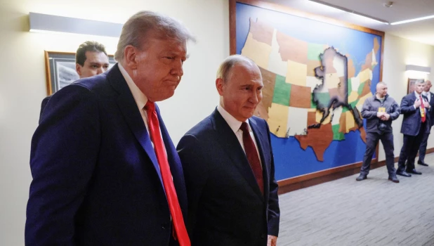 Дональд Трамп и Владимир Путин, Аляска.