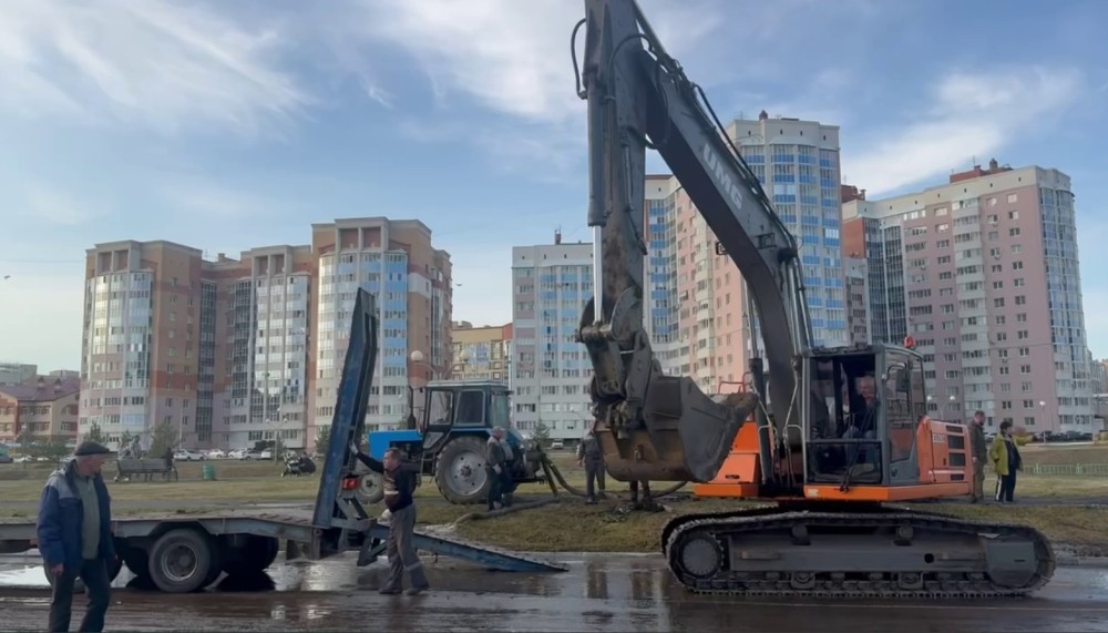 Водопровод на 450 мм прорвало в Саранске