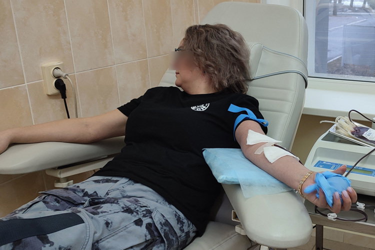 Сотрудники петербургского ОМОН «Бастион» сдали кровь для пациентов онкологического центра