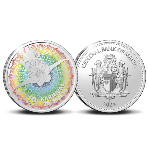 Центробанк Мальты выпустил в обращение памятные монеты «Мальтийский карнавал»