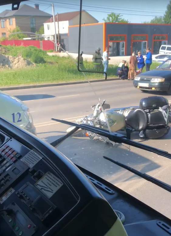В Курске в ДТП пострадал 50-летний мотоциклист